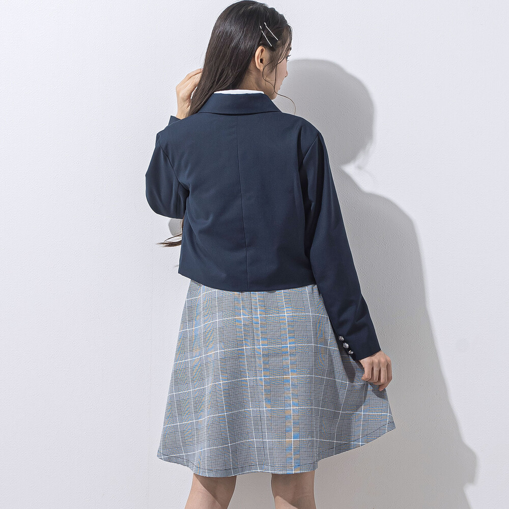 短丈ジャケット(140~160cm) ネイビー 140cm