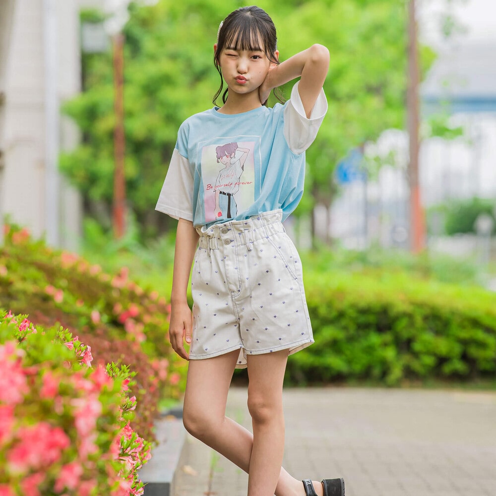 オンナノコプリントTシャツ(130~160cm)(130cm ブルー): トップス【女の子・男の子の子ども服と言えば】オンナノコプリントTシャツ(130 ~160cm)(130cm ブルー): トップス【女の子・男の子の子ども服と言えば】-子供服べべの公式通販サイト 「BEBE MALL」-子供服べべの公式  ...