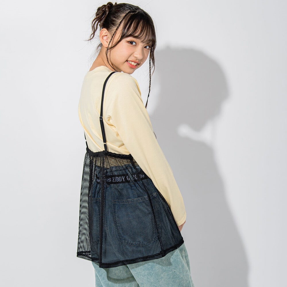 ニコ☆プチ 掲載 】メッシュキャミソール&Tシャツセット(130~160cm