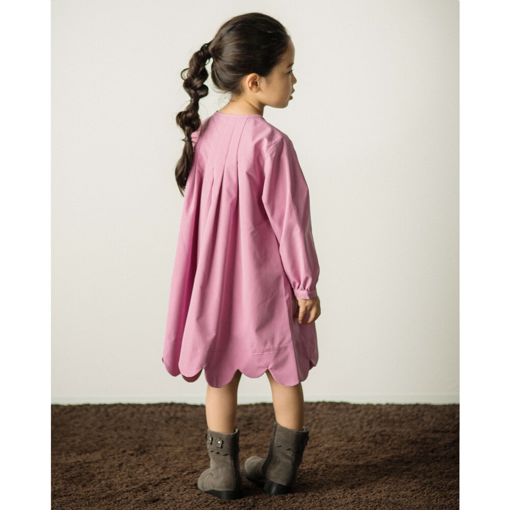 タック ギャザー スカラップ ワンピース 95 150cm 95cm ピンク ワンピース 子供服べべの公式通販サイト Bebe Mall