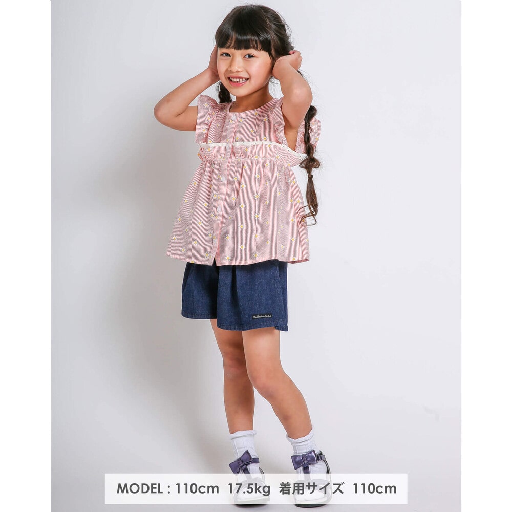 高価値 子供服 女の子 デニム スカート 95cm