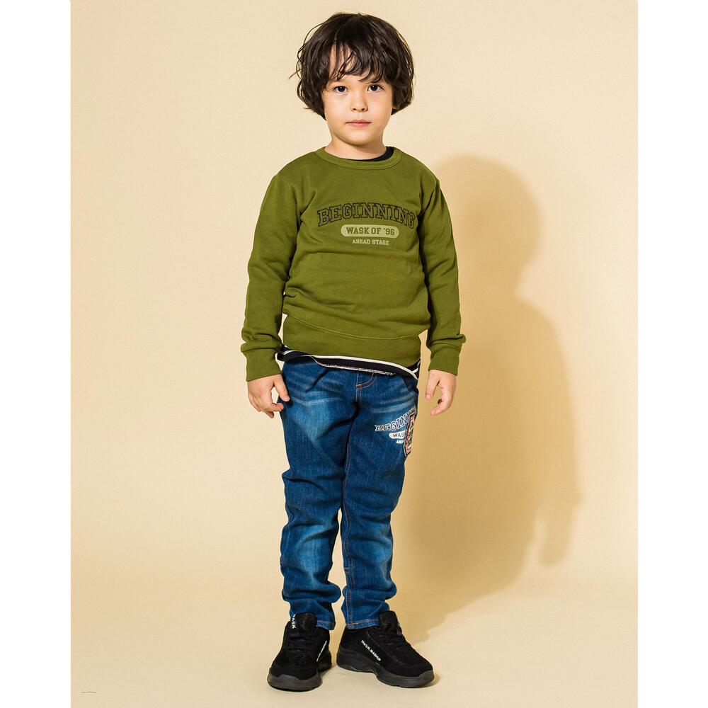 『WASK』ワスク デニム コンバーチブルパンツ 100サイズ 新品　2way