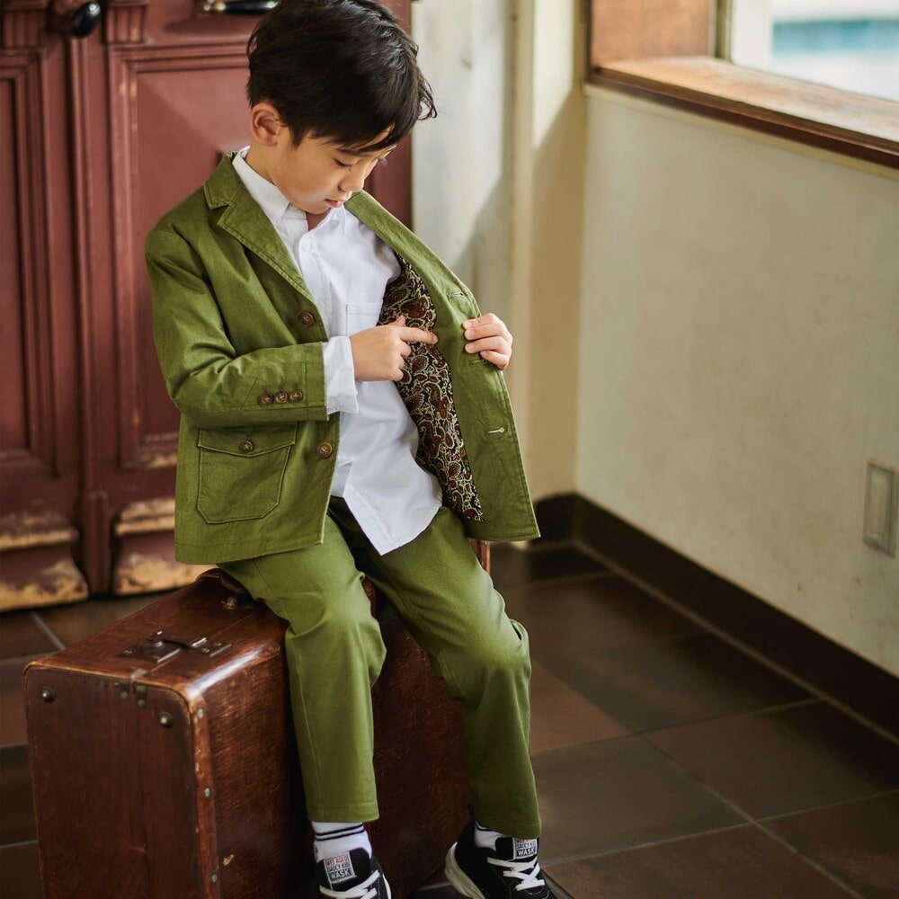 スーツジャケット&パンツセット(110~130cm) グリーン 110cm