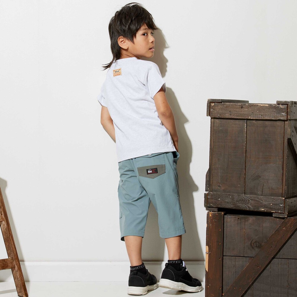 6分丈 カーゴパンツ(110~160cm) グリーン 110cm