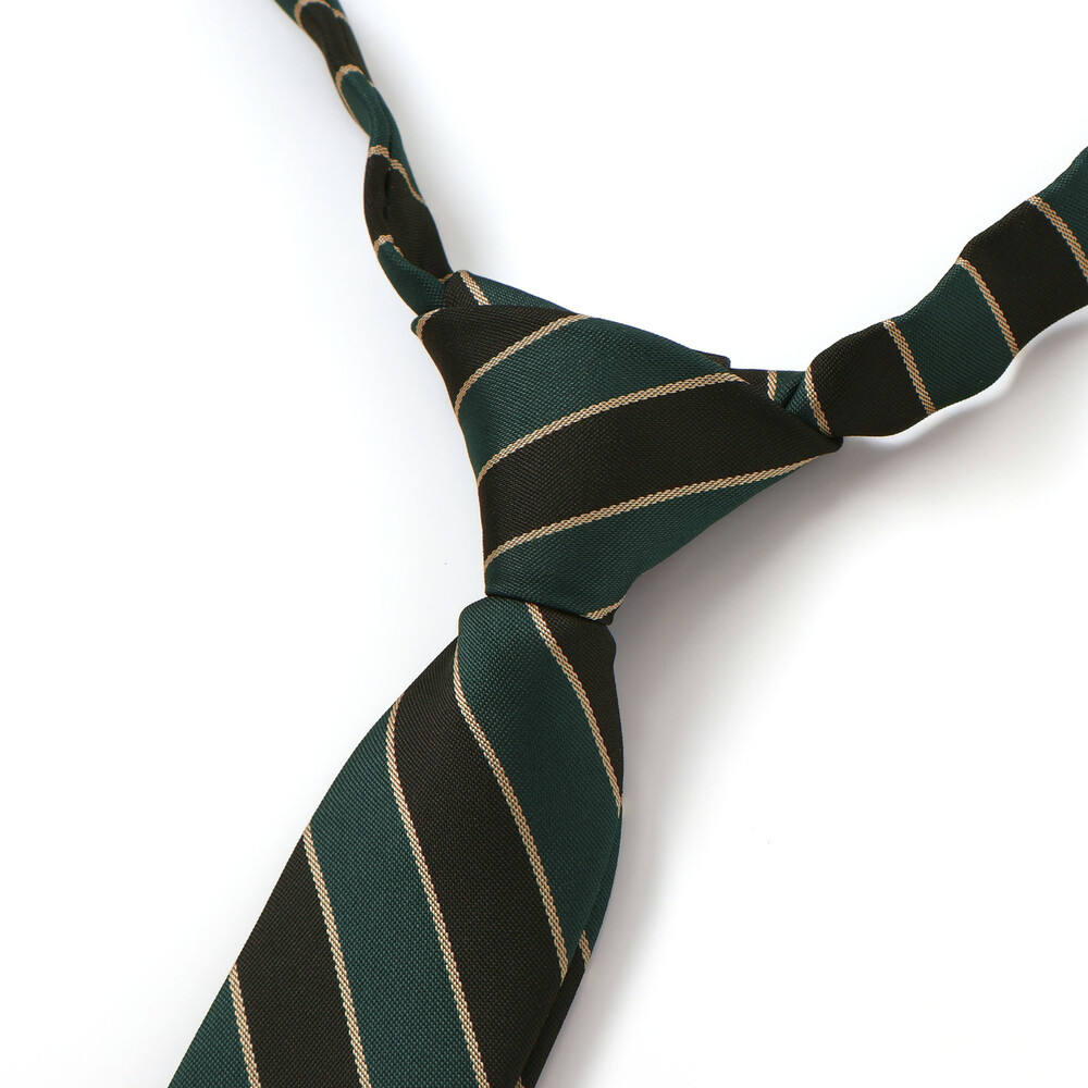 ストライプネクタイ(グリーン系) グリーン系 ワンサイズ