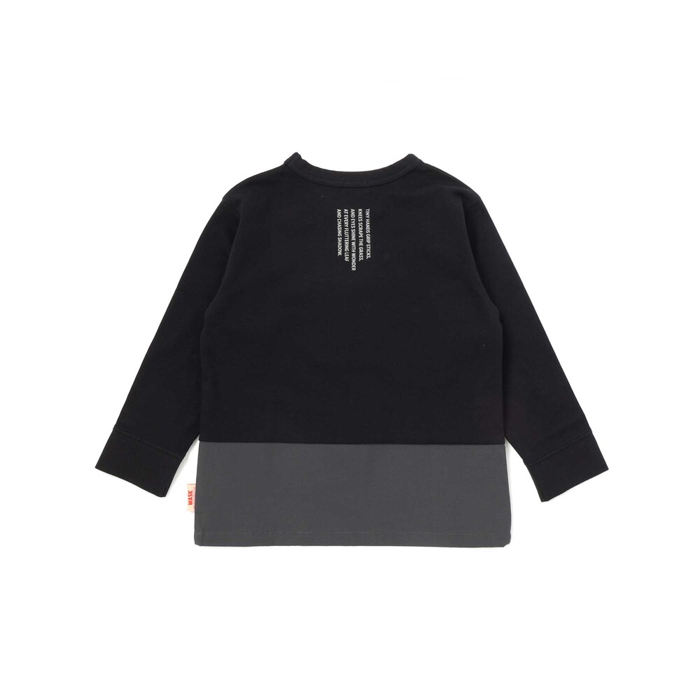 リップストップ切替カレッジロゴTシャツ(100~160cm) グレー 100cm