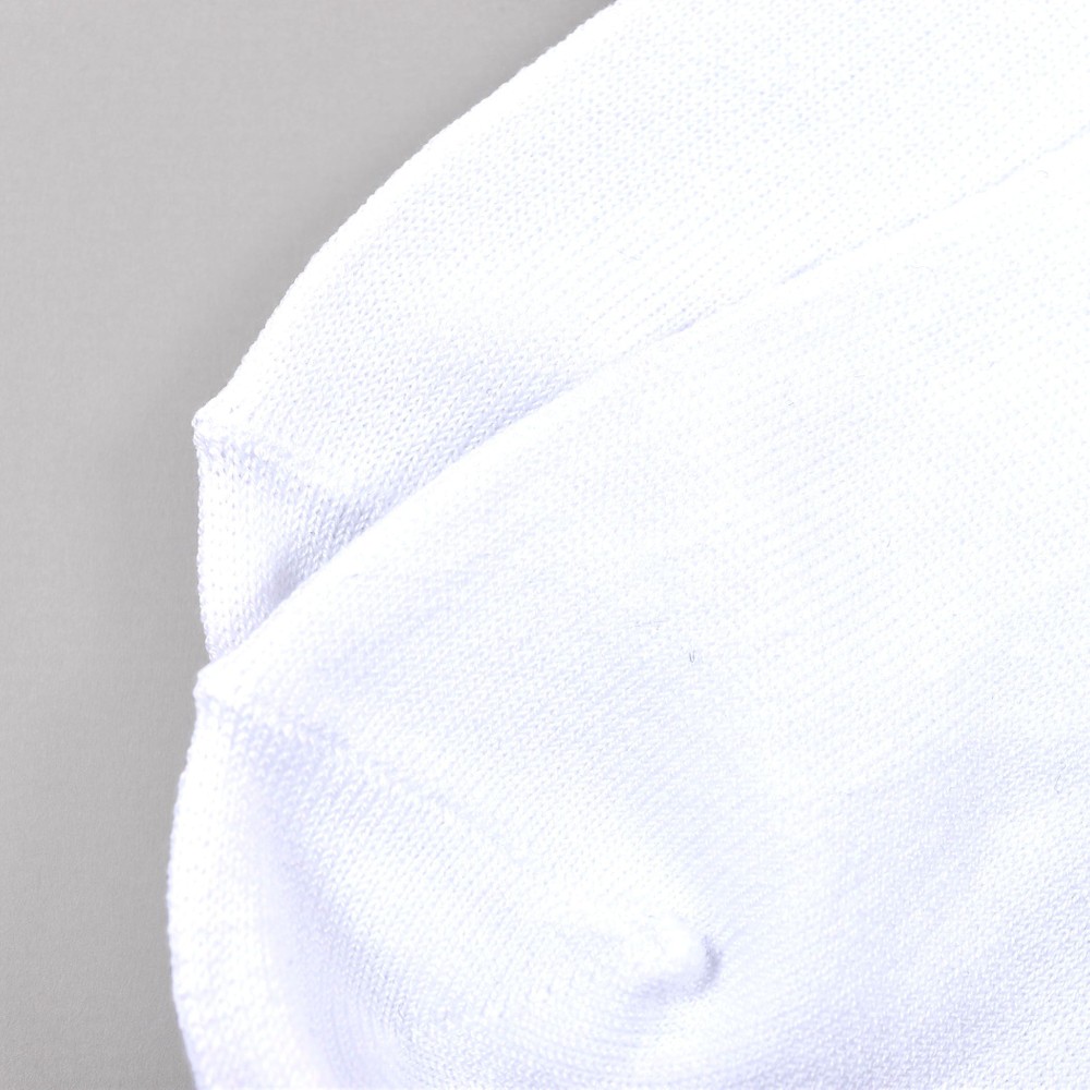 日本製 TCロゴ刺繍 レース フリル ショート ソックス (13~21cm) ホワイト 15-17cm