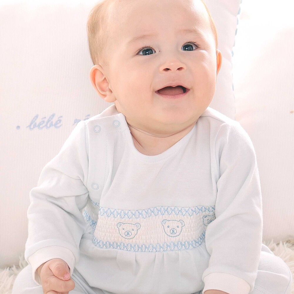 【日本製】スモッキングカバーオール&ベスト&スタイセット(70~80cm) ピンク 70cm