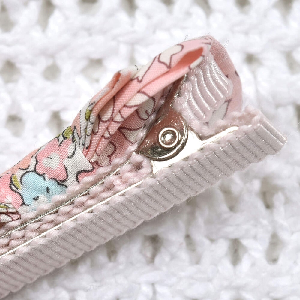 リバティティタナローンリボンヘアクリップ(ワンサイズ ピンク系 