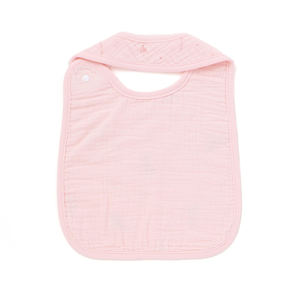 【お揃い】ガーゼアニマルプリントスタイ ベージュ系 ワンサイズ