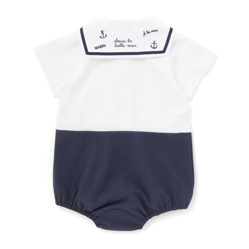 【お揃い】天竺マリンボディミニベビー(70~80cm) ネイビー系 70cm