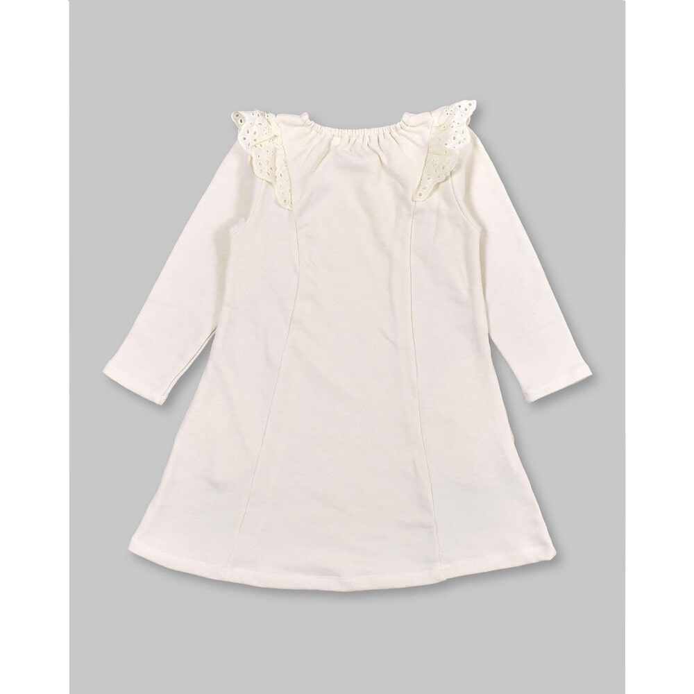 レース フリル ネックレス ワンピース (80~130cm) ブルー 130cm