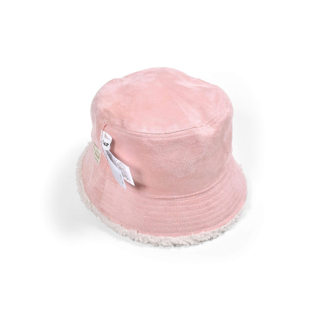 ユニセックス ボア × スエード リバーシブル バケットハット (52~54cm) ベージュ S(52cm)