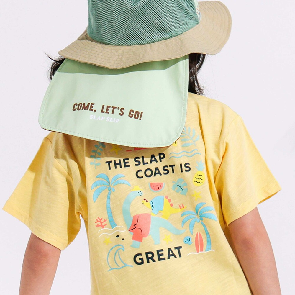 【お揃い】ポシェットトロンプイユ半袖Tシャツ(80~130cm) イエロー 80cm