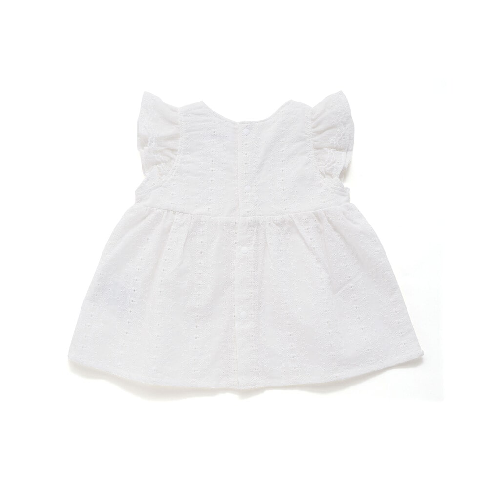肩フリルワンピース+ブルマ付きセットアップベビー(70~80cm) ホワイト ワンサイズ
