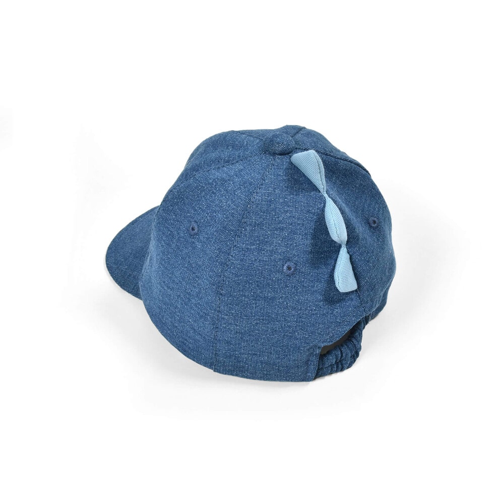 クマ恐竜立体モチーフキャップベビー(46~48cm) ネイビー(恐竜) 46cm