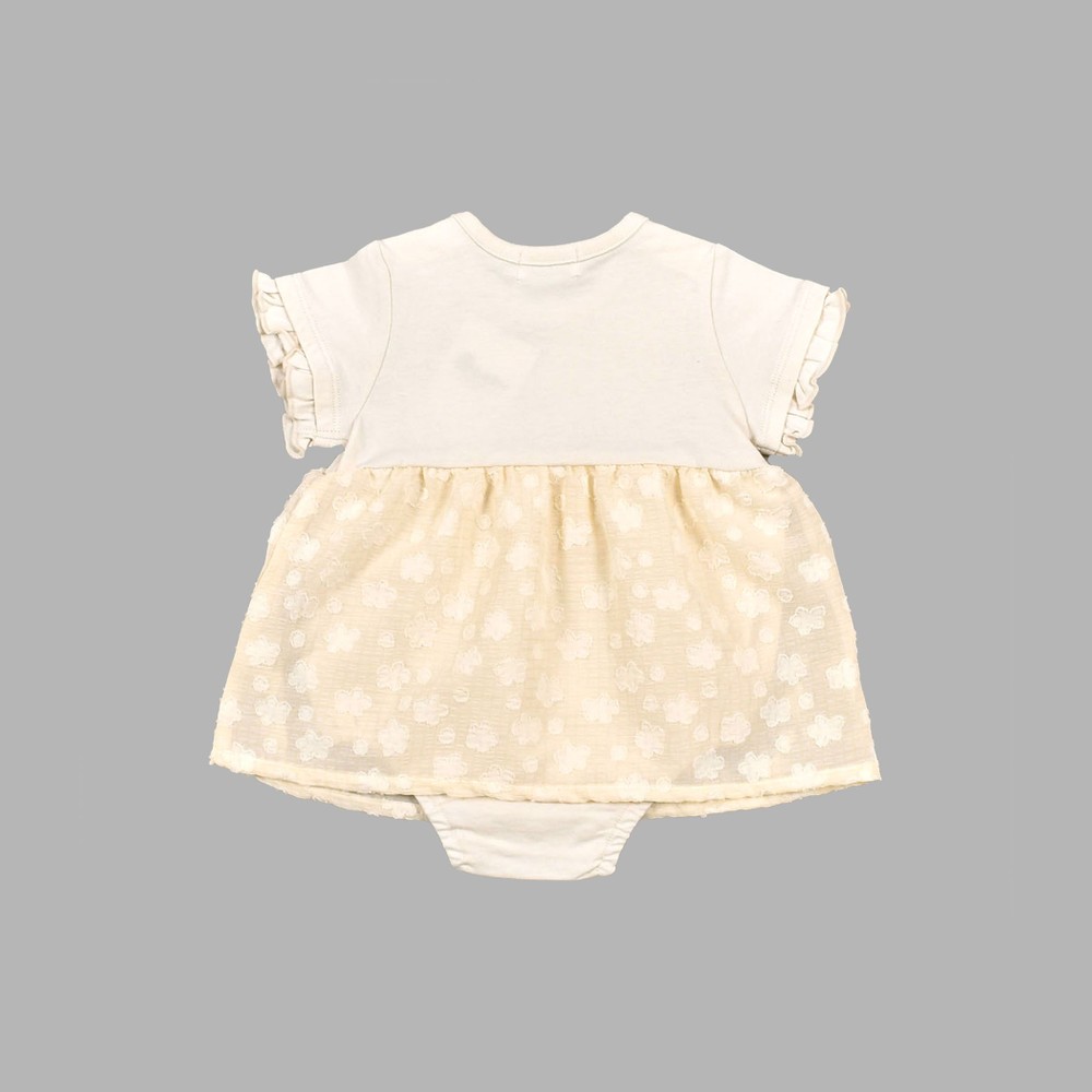 Bebe べべ Bebe Mall Official Online Storeフラワー 花柄 シフォン ワンピース型 ロンパース 70 80cm 70cm パープル 新生児 ベビー ベベ モール オフィシャルオンラインストア