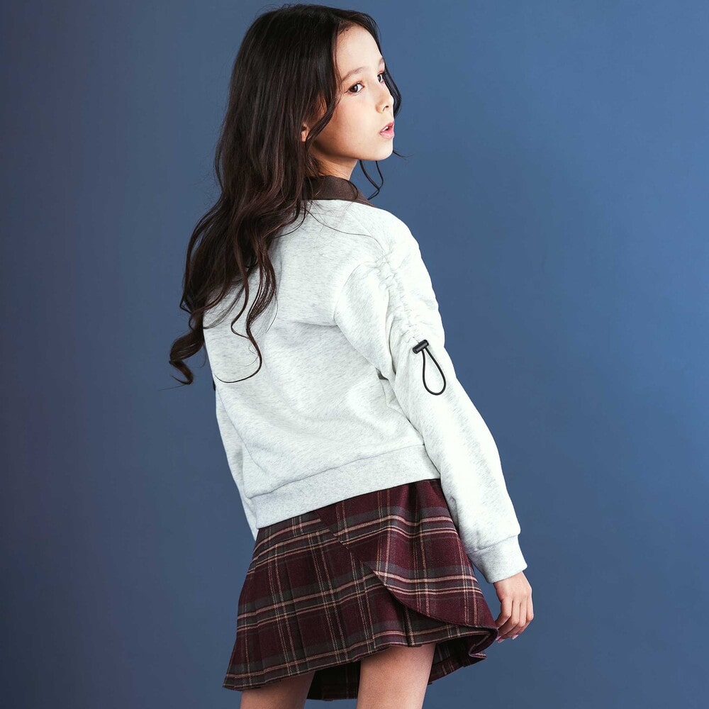 レイヤードプリーツスカパン(110~150cm) ネイビー 110cm