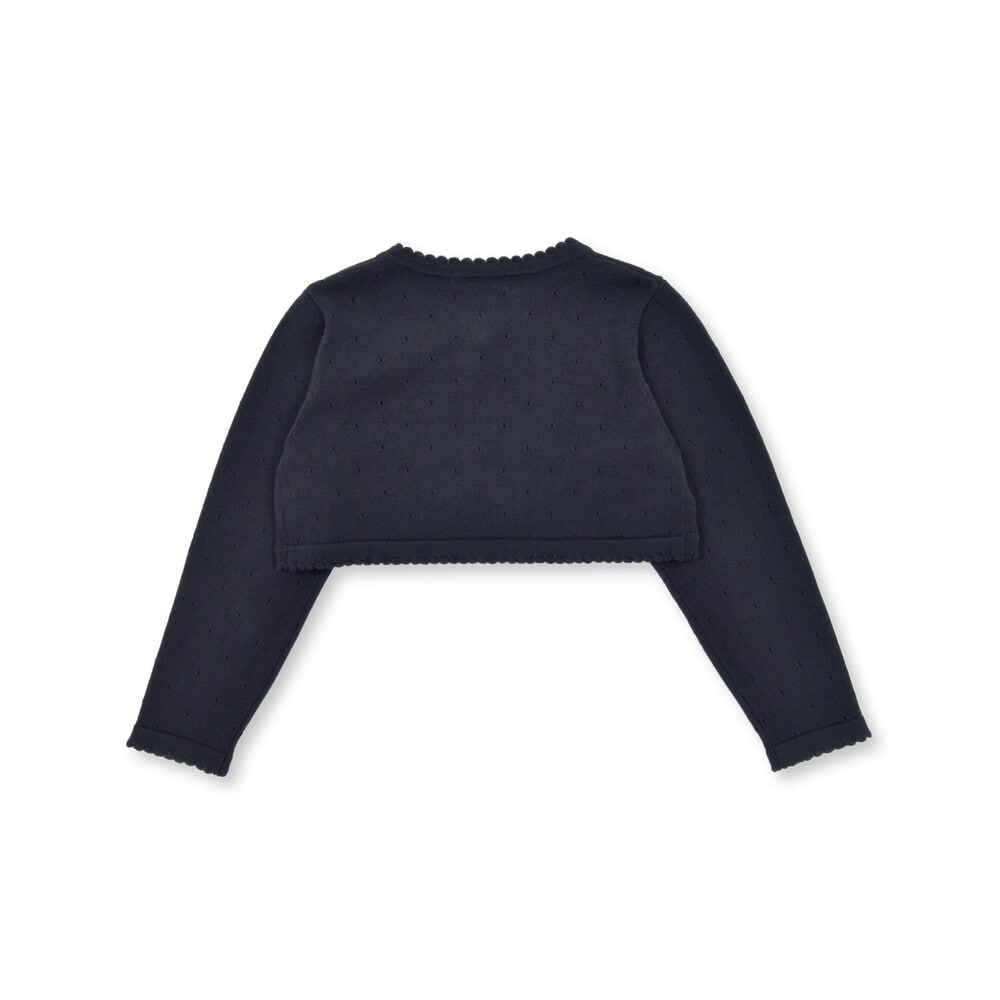 ニットボレロカーディガン(110~130cm) ネイビー 110cm