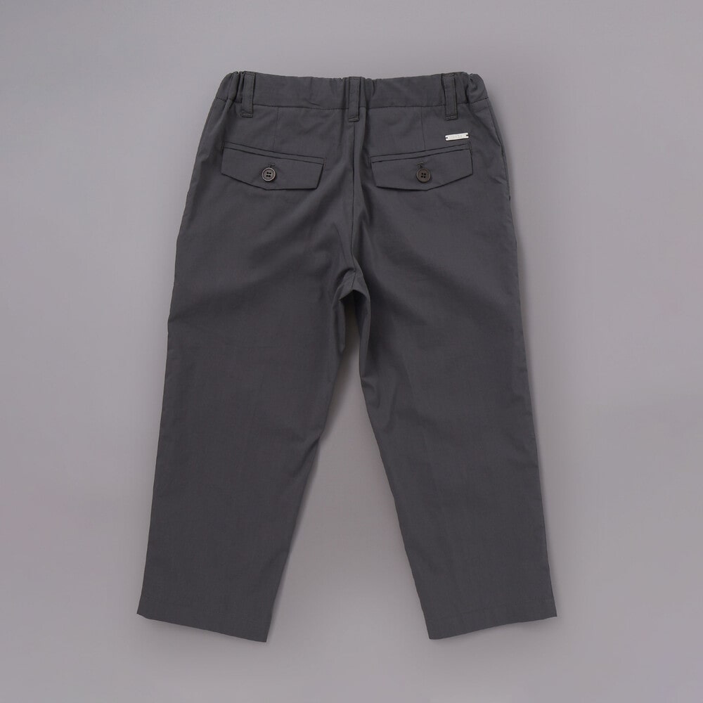 タイプライタータックロングパンツ(110~130cm) グレー 110cm