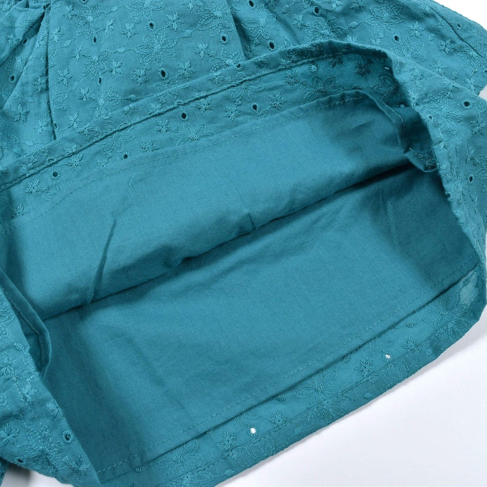 【 お揃い 】 コットン ローンレース ティアード キュロット パンツ(90~150cm) イエロー 120cm