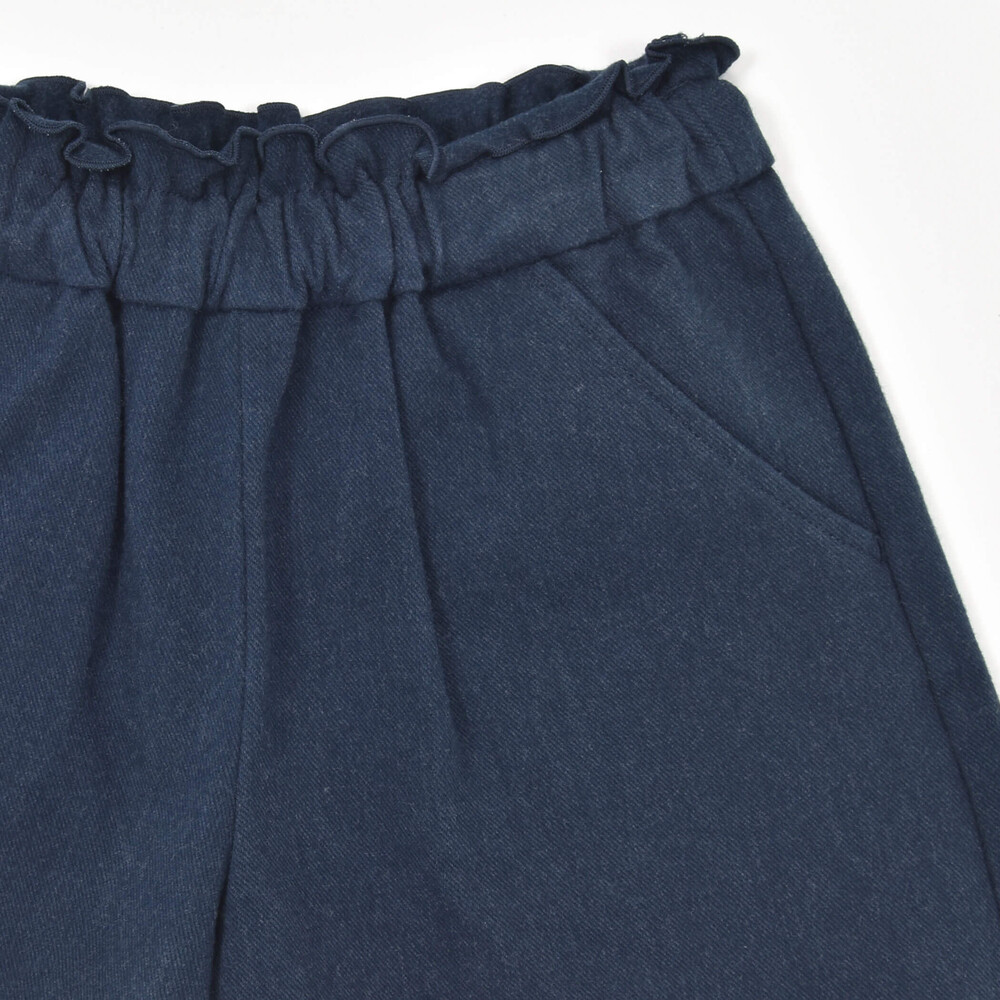ウール調ストレッチキュロットパンツ(90~150cm)(90cm グレー