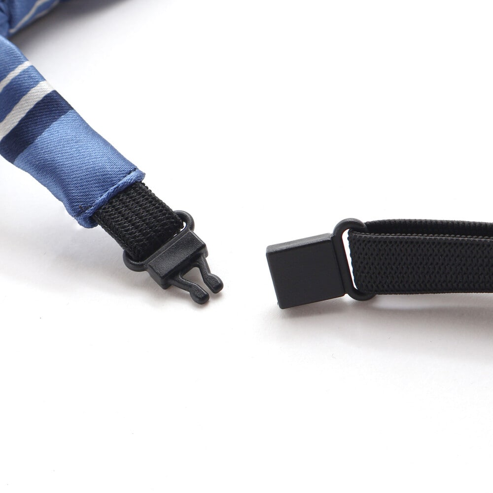 レジメンタル蝶ネクタイ ブルー系 ワンサイズ