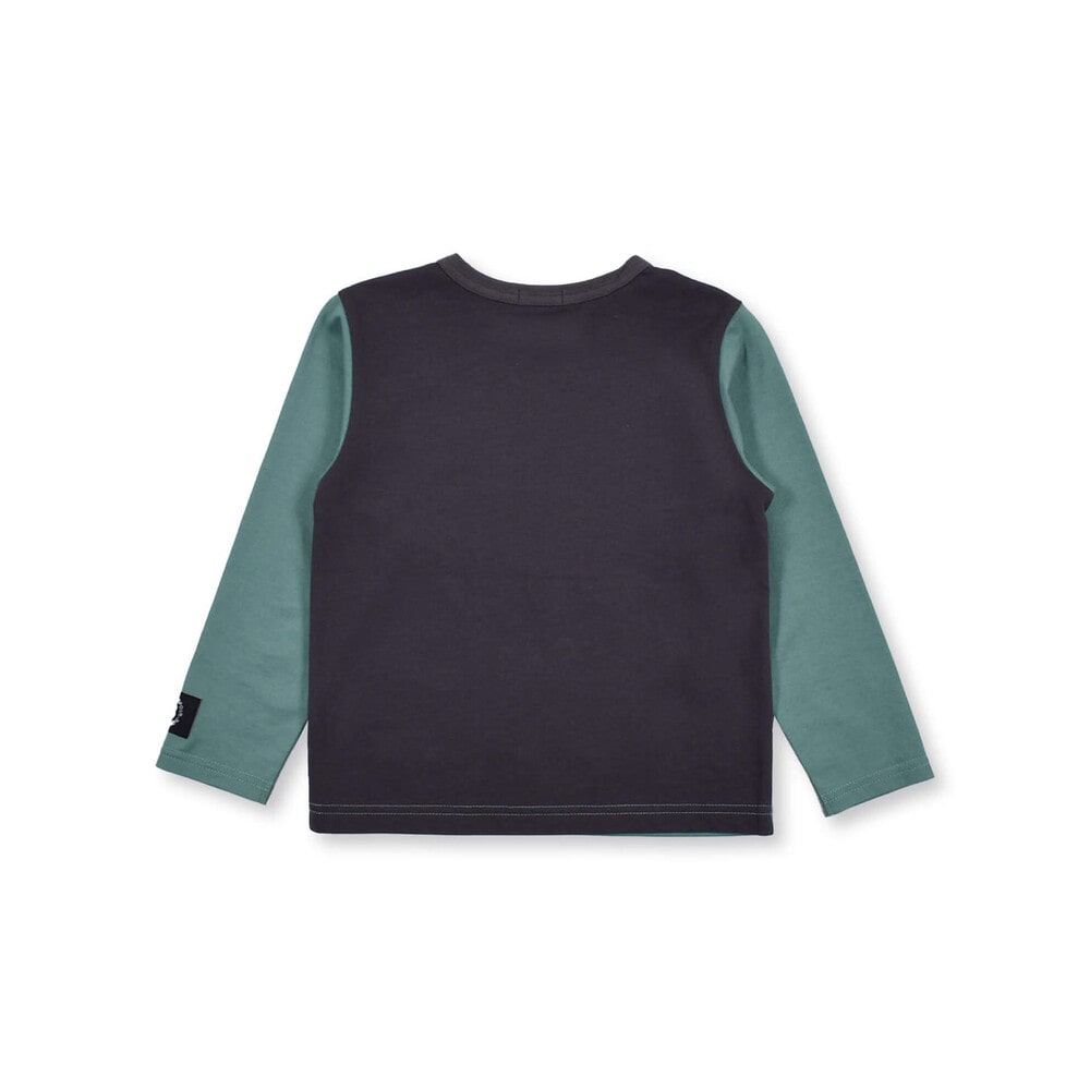ヘッドフォン ロゴ プリント 配色 Tシャツ (80~150cm) ベージュ 110cm