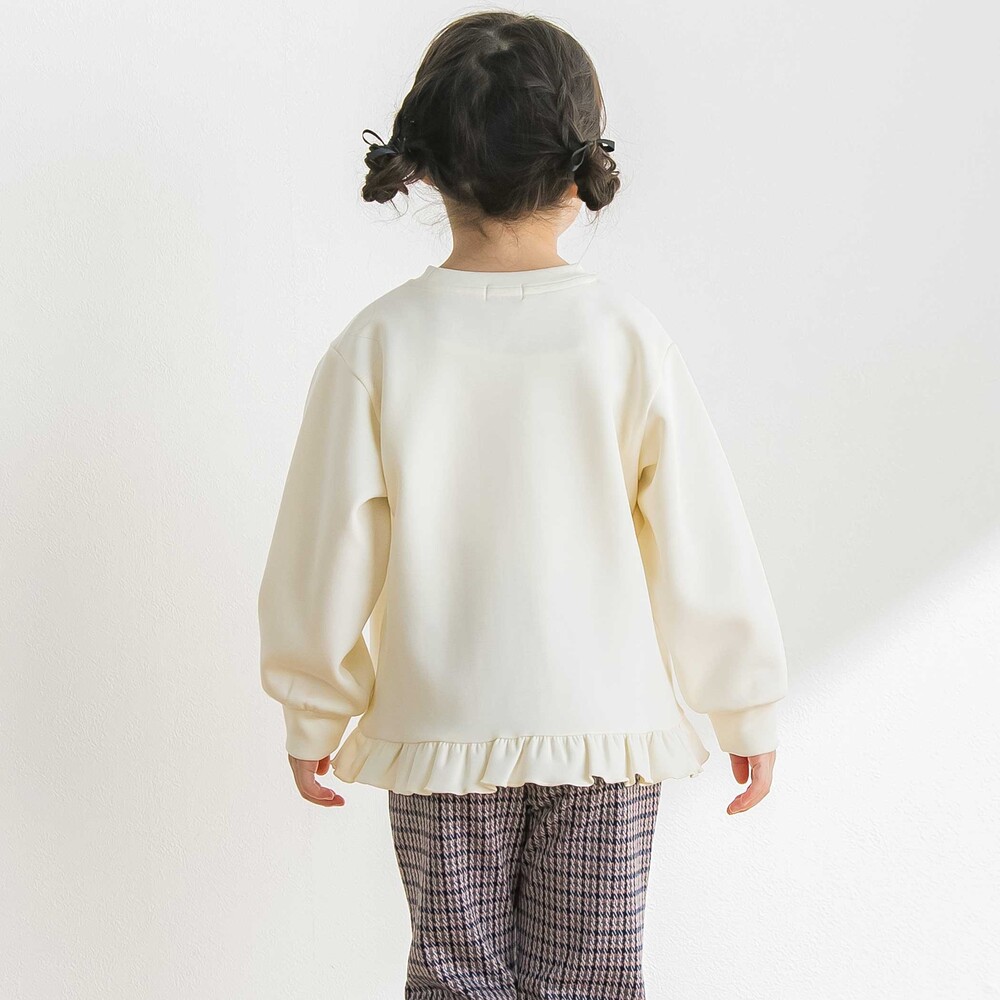 【限定商品】ポンチリボン刺しゅうトップス(95~160cm) ブルー 95cm