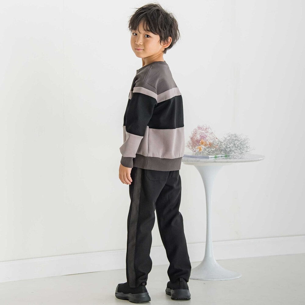 【限定商品】サイドラインロングパンツ(95~160cm) ネイビー 95cm