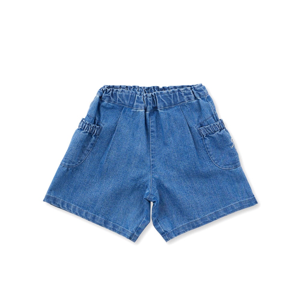 【限定商品】ストレッチデニムキュロットパンツ(95~160cm) 【LIMITED EDITION】 ブルー 95cm