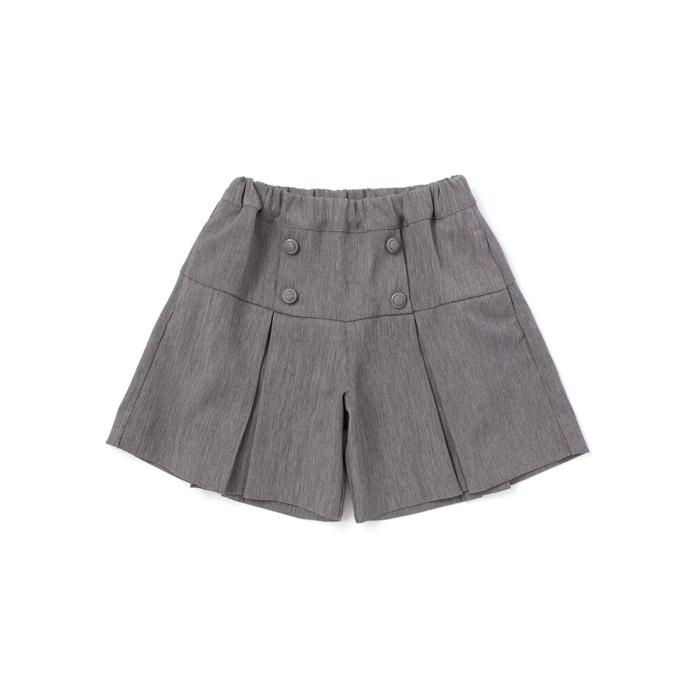 【限定商品】ヘリンボーンキュロットパンツ(95~150cm) グレー系 95cm