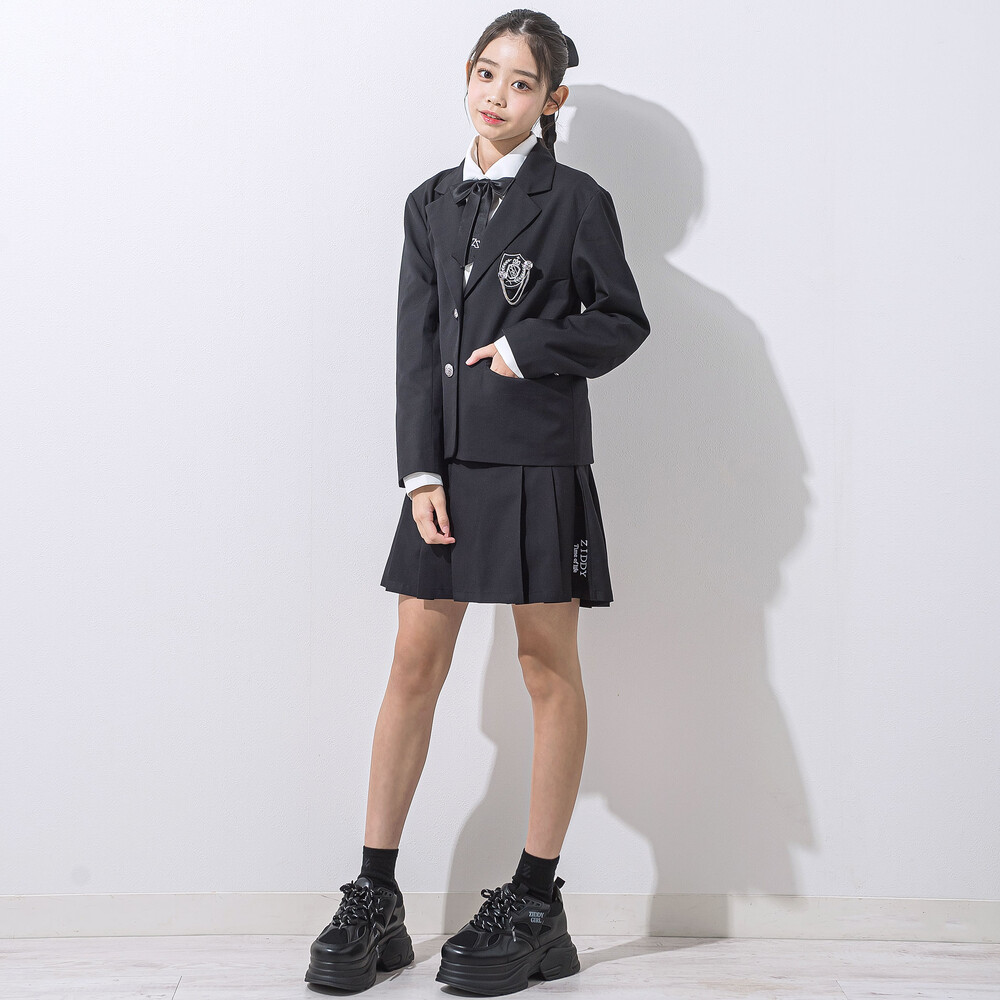 エンブレムジャケット(140~160cm) ブラック 140cm