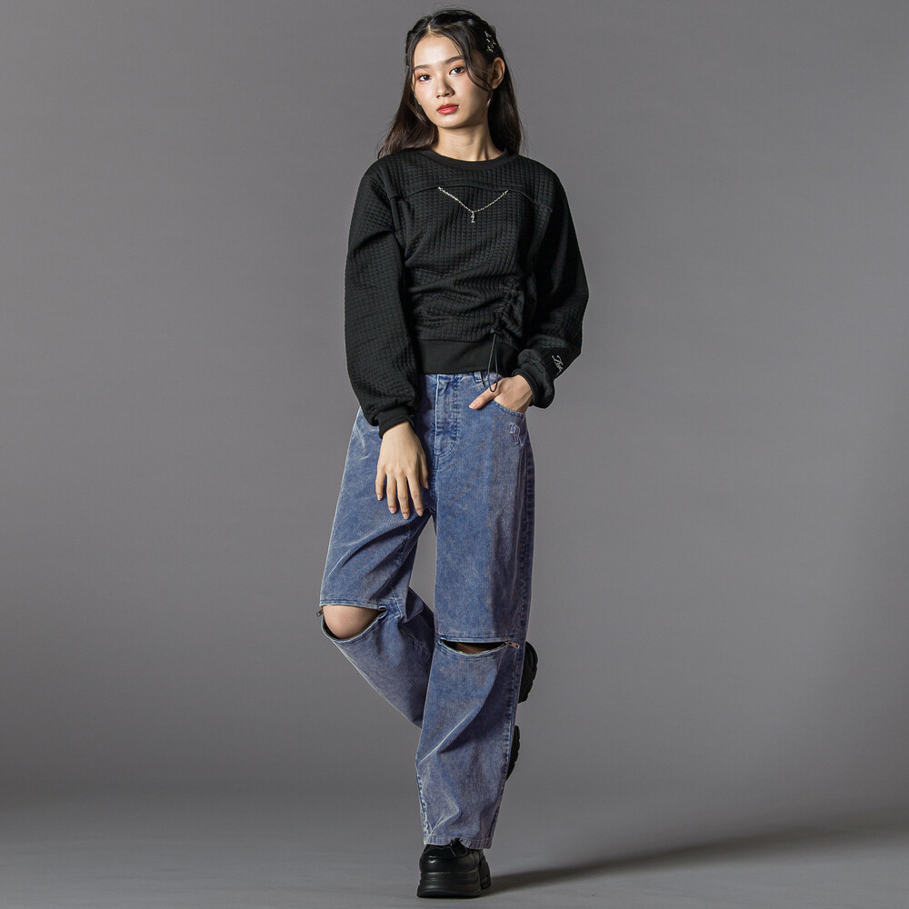 コーデュロイボトム(130~160cm) ブルー 130cm