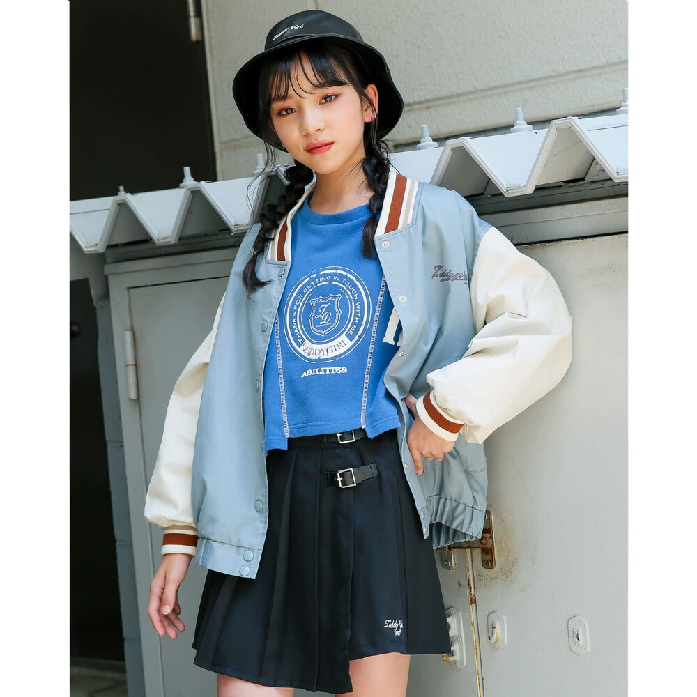 【ニコ☆プチ掲載】 プリーツ 巻き スカート パンツ(130cm~160cm) ブラック 130cm