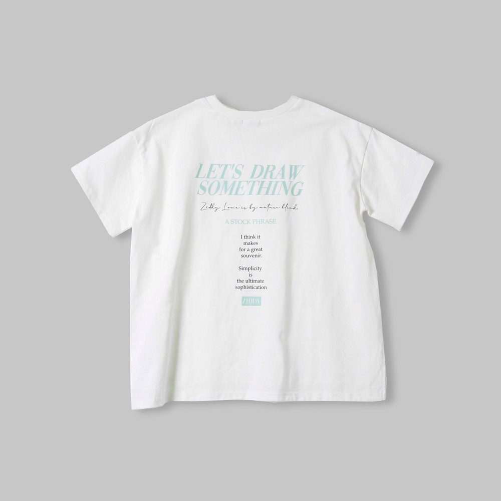 ロゴ ルーズ トレンドシルエット Tシャツ(130~160cm) ホワイト 130cm