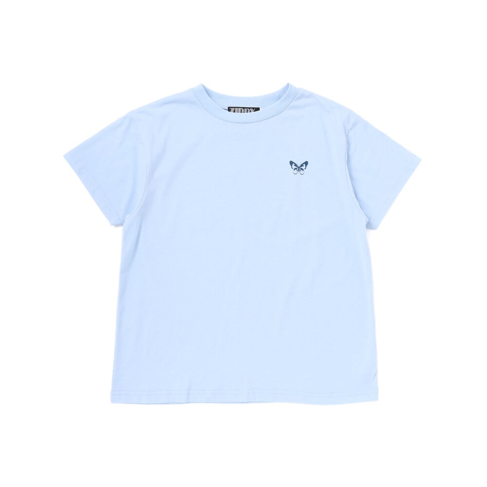 バックグラフィックバタフライTシャツ(130~160cm) ブルー 130cm