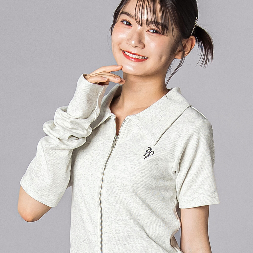 3WAYダブルジップ袖取り外しトップス(130~160cm) ブルー 130cm