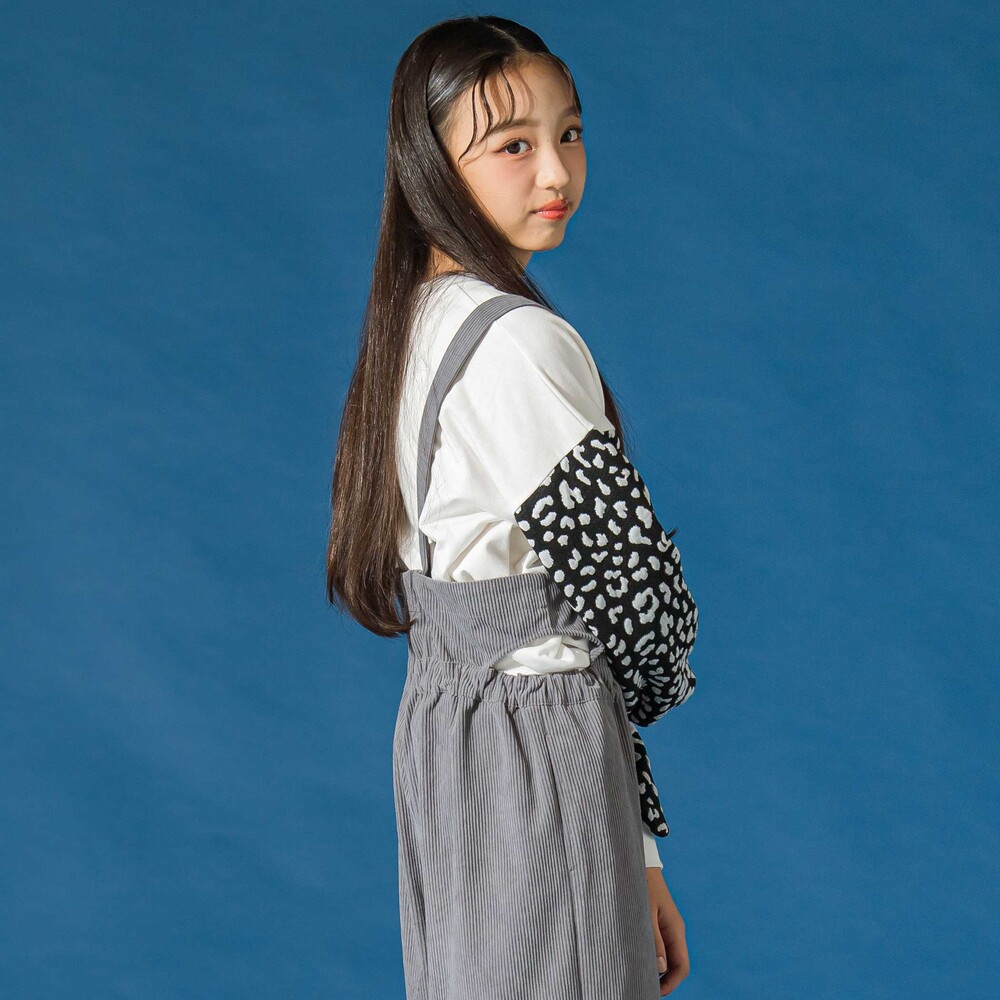 コールテンオーバーオール(130~160cm) グレー 130cm