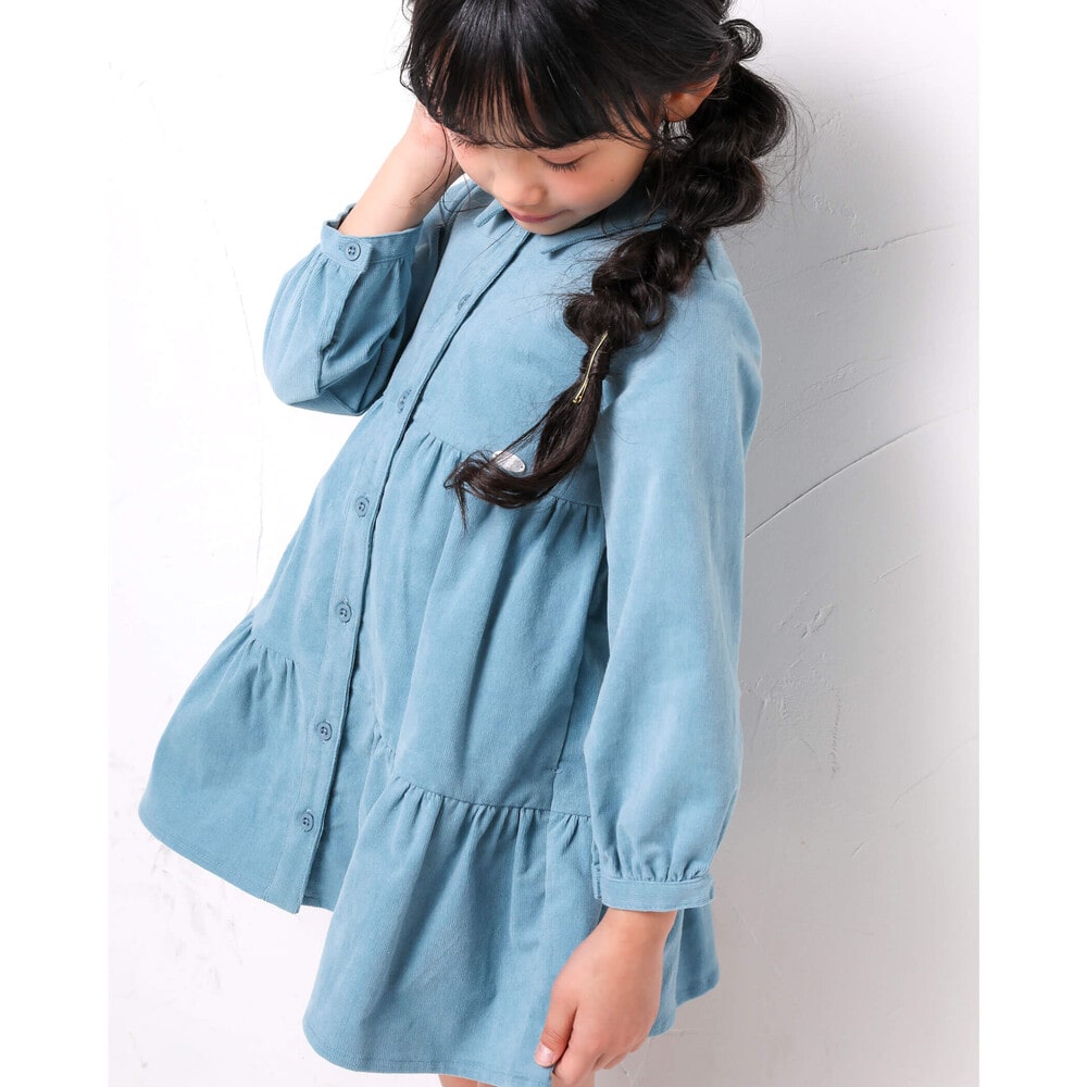 コールテン ティアード シャツ ワンピース 95 150cm 95cm ブルー ワンピース 子供服べべの公式通販サイト Bebe Mall コールテン ティアード シャツ ワンピース 95 150cm 95cm ブルー ワンピース 子供服べべの公式通販サイト Bebe Mall