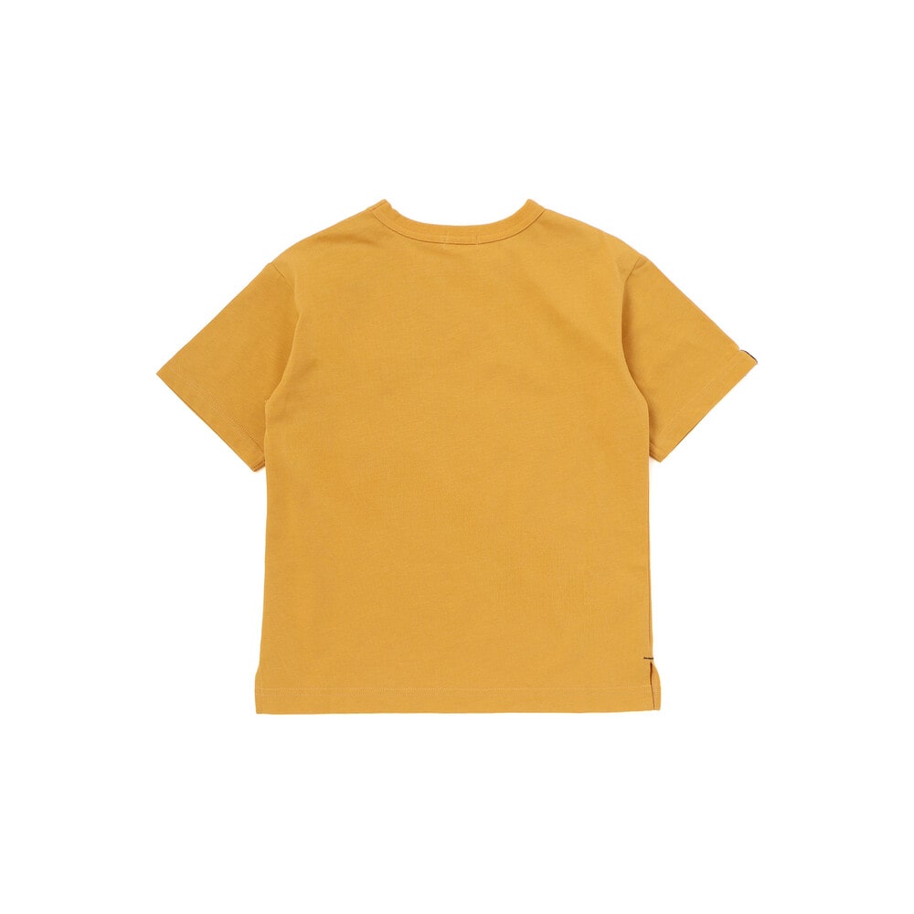 ワークポケット半袖Tシャツ&袖ロゴロンTセット(100~160cm) イエロー 100cm