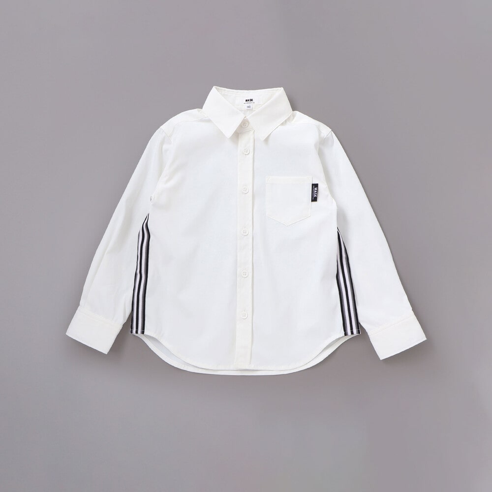 ストレッチナイロンシャツ(110~160cm) ホワイト 110cm