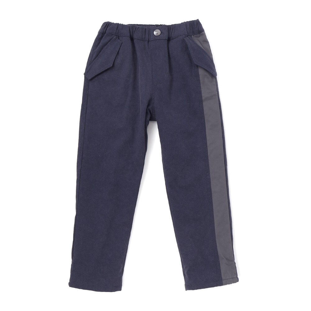 サイド切り替えストレッチトレートパンツ(110~160cm) ネイビー 110cm
