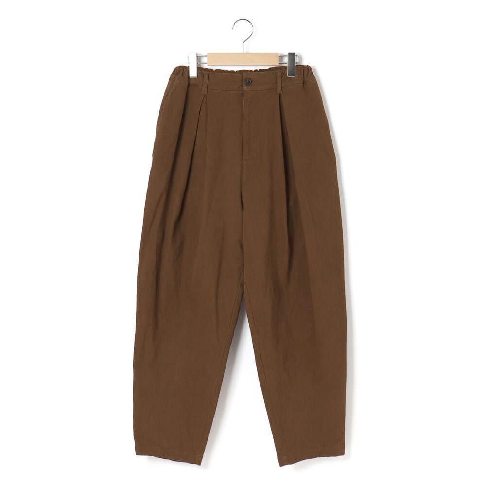 葛城ストレッチタック入りパンツ大人親子お揃い(145~175cm) ブラウン M(145-160cm)