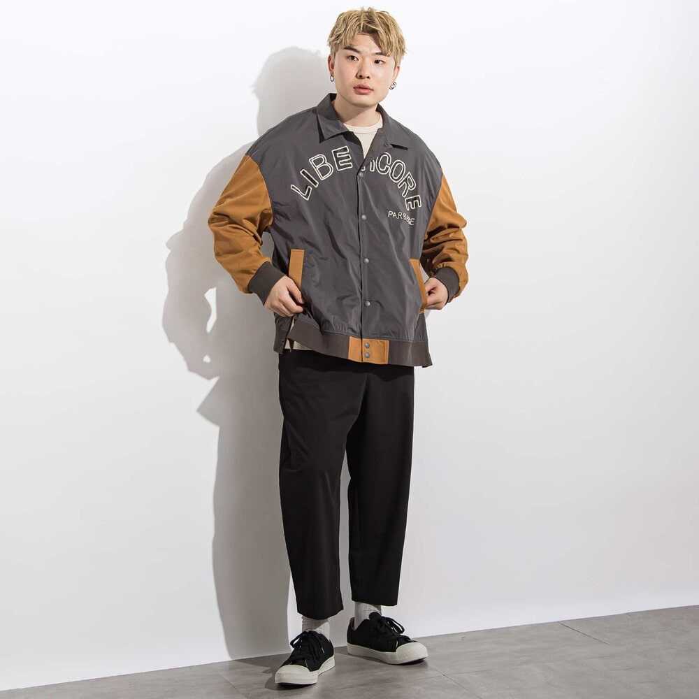 サージリラックスバレルロングパンツ 親子お揃い 大人(140~175cm) ブラック S(140~150cm)