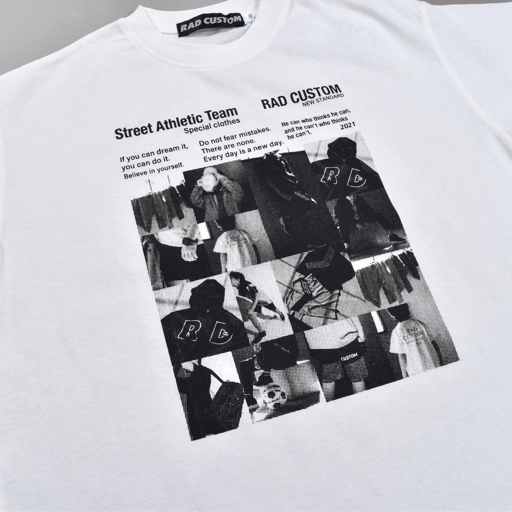 フォトプリント モノクロ Tシャツ(120~160cm) ホワイト 120cm