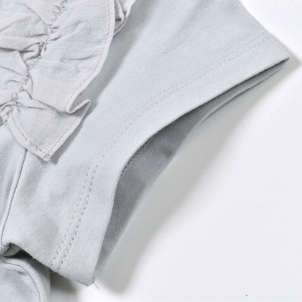 シフォン 袖 フリル Tシャツ (90~140cm) ピンク 140cm