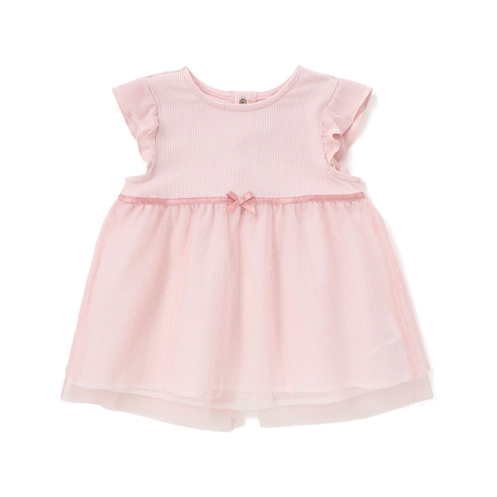 テレコドットラメチュールチュニック(70~90cm) ベージュ ワンサイズ