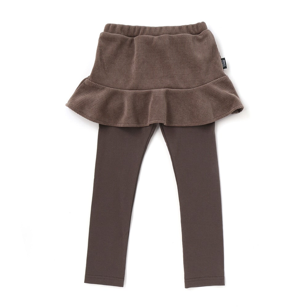 ニットコールスカート付きスパッツ(80~130cm) ブラウン 80cm