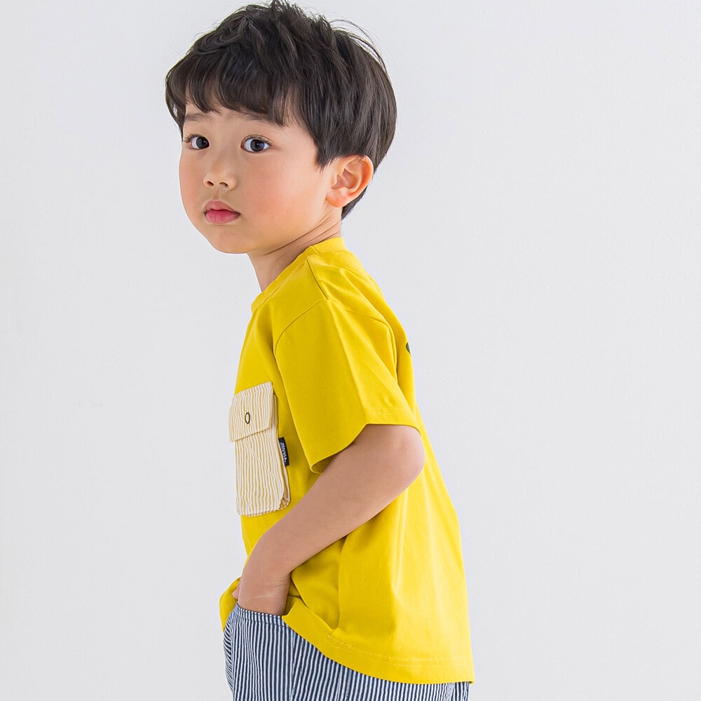 胸ポケットバックプリントTシャツ (80~130cm)(80cm イエロー): トップス【女の子・男の子の子ども服と言えば】胸ポケットバックプリント Tシャツ (80~130cm)(80cm イエロー): トップス【女の子・男の子の子ども服と言えば】-子供服べべの公式通販サイト 「BEBE  MALL」-子供 ...